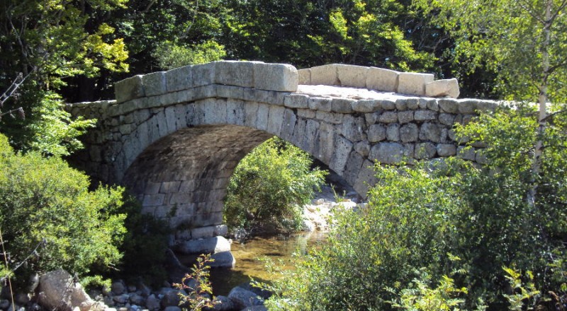 Pont de pierre sur le haut Tarn